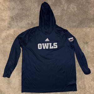 Adidas Florida Atlantic (FAU) "Owls" Navy Performance Hoodie XXLT